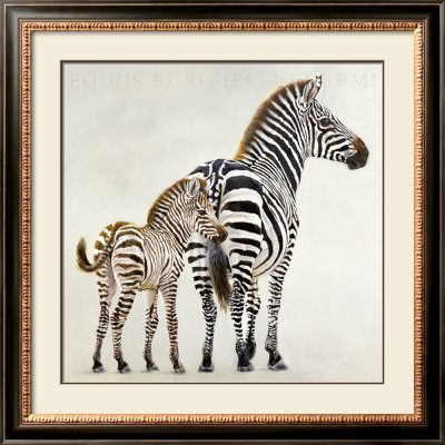 Zebre Et Son Petit De Ndutu by Danielle Beck Pricing Limited Edition Print image