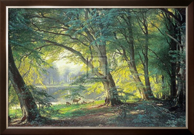 Deer Park by Carl Frederic Aagaard Pricing Limited Edition Print image