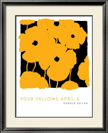 Four Yellows, April 6 2005 by Donald Sultan Pricing Limited Edition Print image