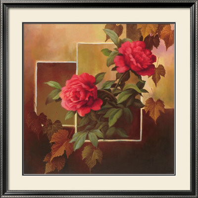 Red Carnation Collage by T. C. Chiu Pricing Limited Edition Print image