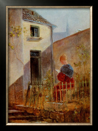 Im Hausgarten Garden by Carl Spitzweg Pricing Limited Edition Print image