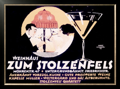 Weinhaus Zum Stolzenfels Restaurant by Reinhard Hoffmuller Pricing Limited Edition Print image