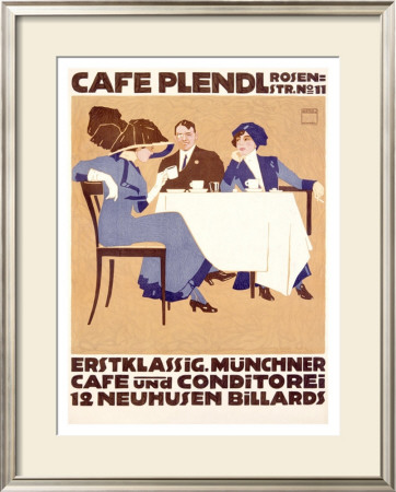 Cafe Plendl by Ludwig Hohlwein Pricing Limited Edition Print image