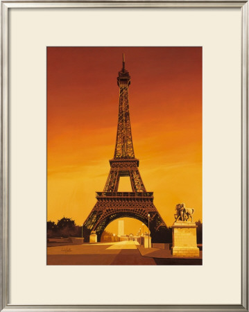 Paris, Eiffel Tower by Leon Wells Pricing Limited Edition Print image
