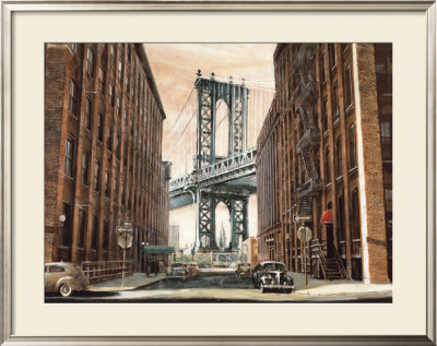 View To The Manhattan Bridge, New York City by Matthew Daniels Pricing Limited Edition Print image