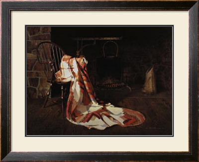 Quilt By Fireplace by Zhen-Huan Lu Pricing Limited Edition Print image