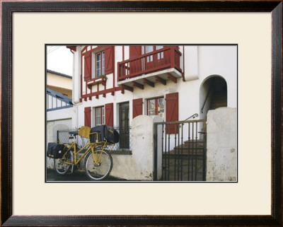Yellow Bicycle Near Fence by Francisco Fernandez Pricing Limited Edition Print image