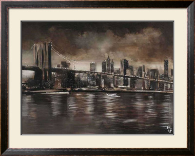 New York, Brooklyn Bridge by Yuliya Volynets Pricing Limited Edition Print image