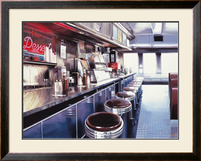 Ruthie And Moe's Diner by Luigi Rocca Pricing Limited Edition Print image