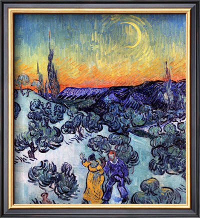 Evening Promenade by Vincent Van Gogh Pricing Limited Edition Print image