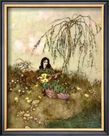 Beauty Would Sing And Play by Edmund Dulac Pricing Limited Edition Print image