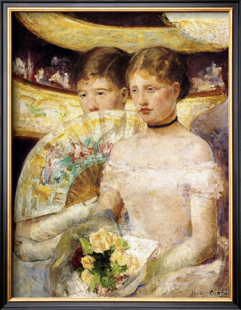 Two Woman At Theater by Mary Cassatt Pricing Limited Edition Print image