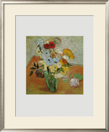 Roses And Anemones, C.1890 by Vincent Van Gogh Pricing Limited Edition Print image