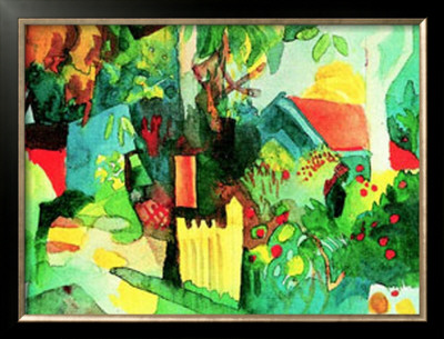 Landschaft Mit Hellem Baum by Auguste Macke Pricing Limited Edition Print image