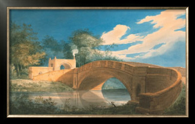 Perspective View Of The Bridge With The Gateway by Joseph Gandy Pricing Limited Edition Print image