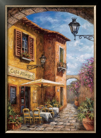 Courtyard Cafe by Malcolm Surridge Pricing Limited Edition Print image