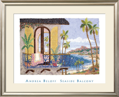 Seaside Balcony by Andrea Beloff Pricing Limited Edition Print image