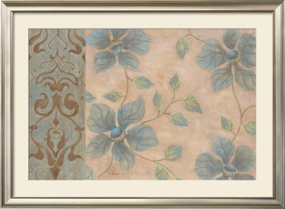 Blue Damask Romance I by Janet Tava Pricing Limited Edition Print image