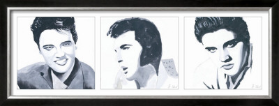 Elvis Triptych by Bob Celic Pricing Limited Edition Print image