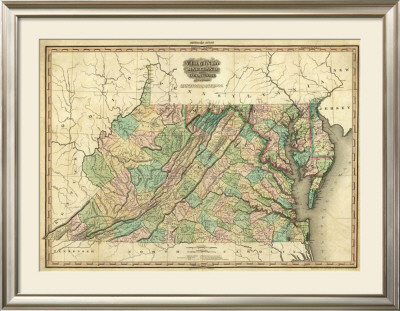Virginia, Maryland And Delaware, C.1823 by Henry S. Tanner Pricing Limited Edition Print image