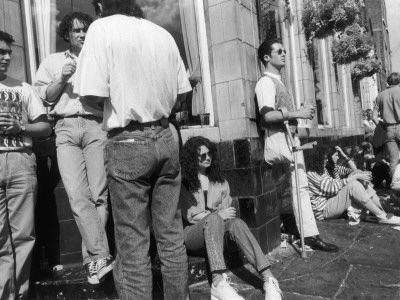 Standing Outside The Pub In Summer. Camden, London by Shirley Baker Pricing Limited Edition Print image