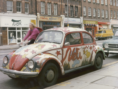 Painted Vw Beetle - Camden, London 1986 by Shirley Baker Pricing Limited Edition Print image