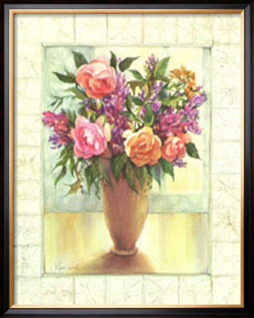 Roses In Tile by Cindy Kuris Sacks Pricing Limited Edition Print image
