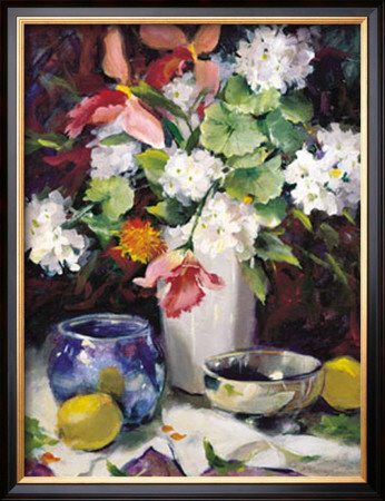 Geraniums And Lemons by Maureen Jordan Pricing Limited Edition Print image