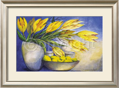 Lemon And Tulips by Ewald Kuch Pricing Limited Edition Print image