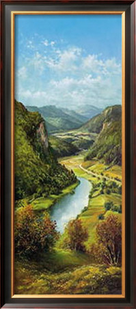 Carpathian River Scene Ii by Helmut Glassl Pricing Limited Edition Print image
