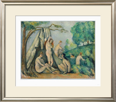 Bathers In Front Of A Tent by Paul Cezanne Pricing Limited Edition Print image