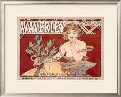 Waverley Cycles by Alphonse Mucha Pricing Limited Edition Print image