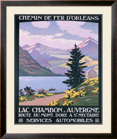 Lac Chambon, Auvergne by Constant Leon Duval Pricing Limited Edition Print image