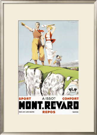 Mont Revard, Tennis And Golf by Paul Ordner Pricing Limited Edition Print image