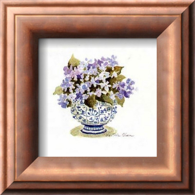 Blue And White With Lavender by Charlene Winter Olson Pricing Limited Edition Print image