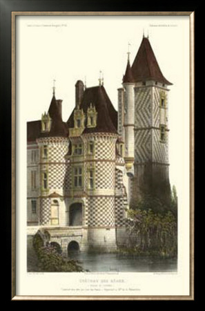 French Chateaux In Brick Ii by Victor Petit Pricing Limited Edition Print image