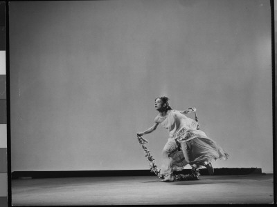 Comic Ballerina Iva Kitchell Doing Her Parody Of Modern Dancing In A Series Of Three Photographs by Gjon Mili Pricing Limited Edition Print image