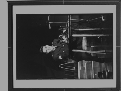 Elvis Presley In Uniform, Answering Questions At Press Conference As He Ends His Army Tour Of Duty by James Whitmore Pricing Limited Edition Print image