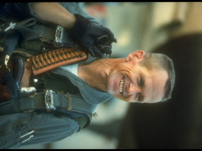 Us Air Force Pilot, Captain Clint Queen, Carrying Pistol As He Heads For F-4C Phantom, Vietnam War by Larry Burrows Pricing Limited Edition Print image