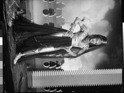 Marlene Dietrich In Harem Costume For Role As Queen Of Baghdad Dancers On Movie Set For Kismet by Peter Stackpole Pricing Limited Edition Print image