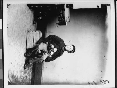 William Black, Young Boy Wounded In Civil War, Sitting On Crate And Wearing Arm In Sling by Mathew B. Brady Pricing Limited Edition Print image