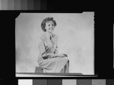 Actress Larraine Day Holding Shutter Release As She Takes Her Own Photograph by Gjon Mili Pricing Limited Edition Print image