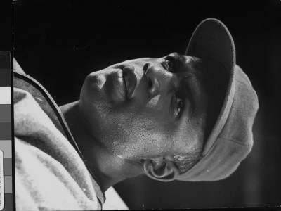 Baseball Great Jackie Robinson During Filming Of The Jackie Robinson Story by J. R. Eyerman Pricing Limited Edition Print image