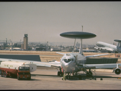 Ground Refueling Of Us Air Force E-3 Awac Plane Deployed In Gulf Crisis by Don Sutherland Pricing Limited Edition Print image