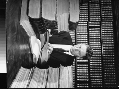 Patent Attorney Blum Doing Research In The New York Public Library by Alfred Eisenstaedt Pricing Limited Edition Print image