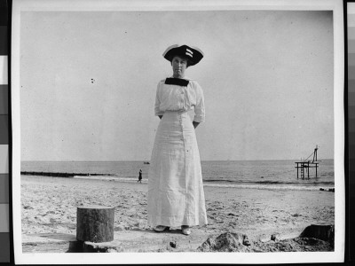 Mildred Grimwood At The Beach At Sea Gate, Brooklyn, Ny by Wallace G. Levison Pricing Limited Edition Print image