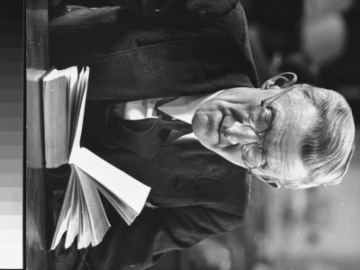 Man Reading Book In The New York Public Library by Alfred Eisenstaedt Pricing Limited Edition Print image