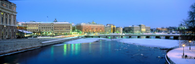 A Bridge In Stockholm At Wintertime by Per-Erik Adamsson Pricing Limited Edition Print image