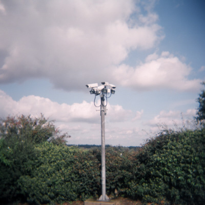 Security Cameras In Rural Setting by Phil Sharp Pricing Limited Edition Print image