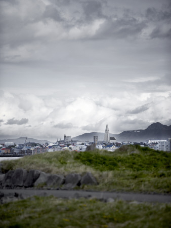 Clouds Over A City, Reykjavik, Iceland by Atli Mar Pricing Limited Edition Print image